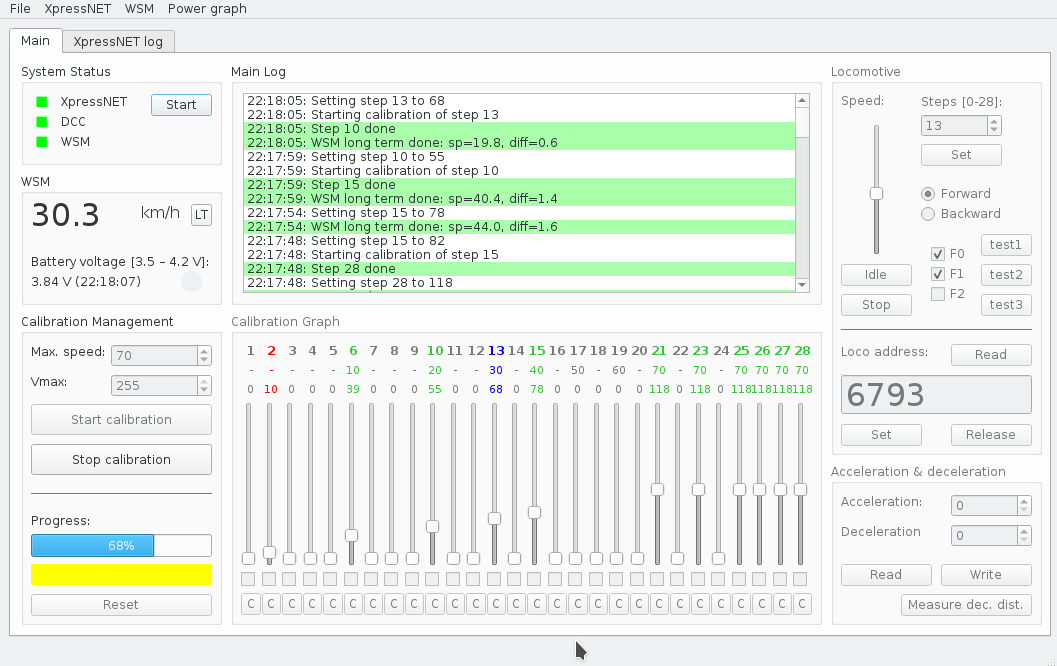 GUI aplikace Automatic Calibration